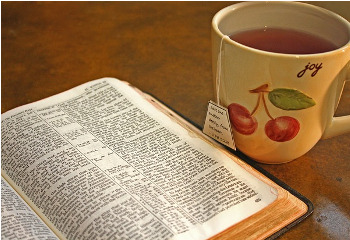 Image result for bible and tea cup