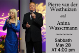 Pierre Van Der Westhuizen and Anina Wassermann concert at Sacramento Central, Sabbath May 28, 2016 at 4:00 PM