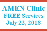 Amen Clinic, Free services, July 22, 2018